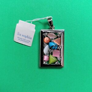 Vintage NWT Lia Sophia Pendant - Art Deco Style